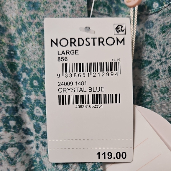 Chic Aqua Patterned Women's Robe - Picture 5 of 5